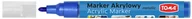 Markery permanentne - Toma Marker akrylowy TO-402 2,5mm metaliczny niebieski 9345 - miniaturka - grafika 1