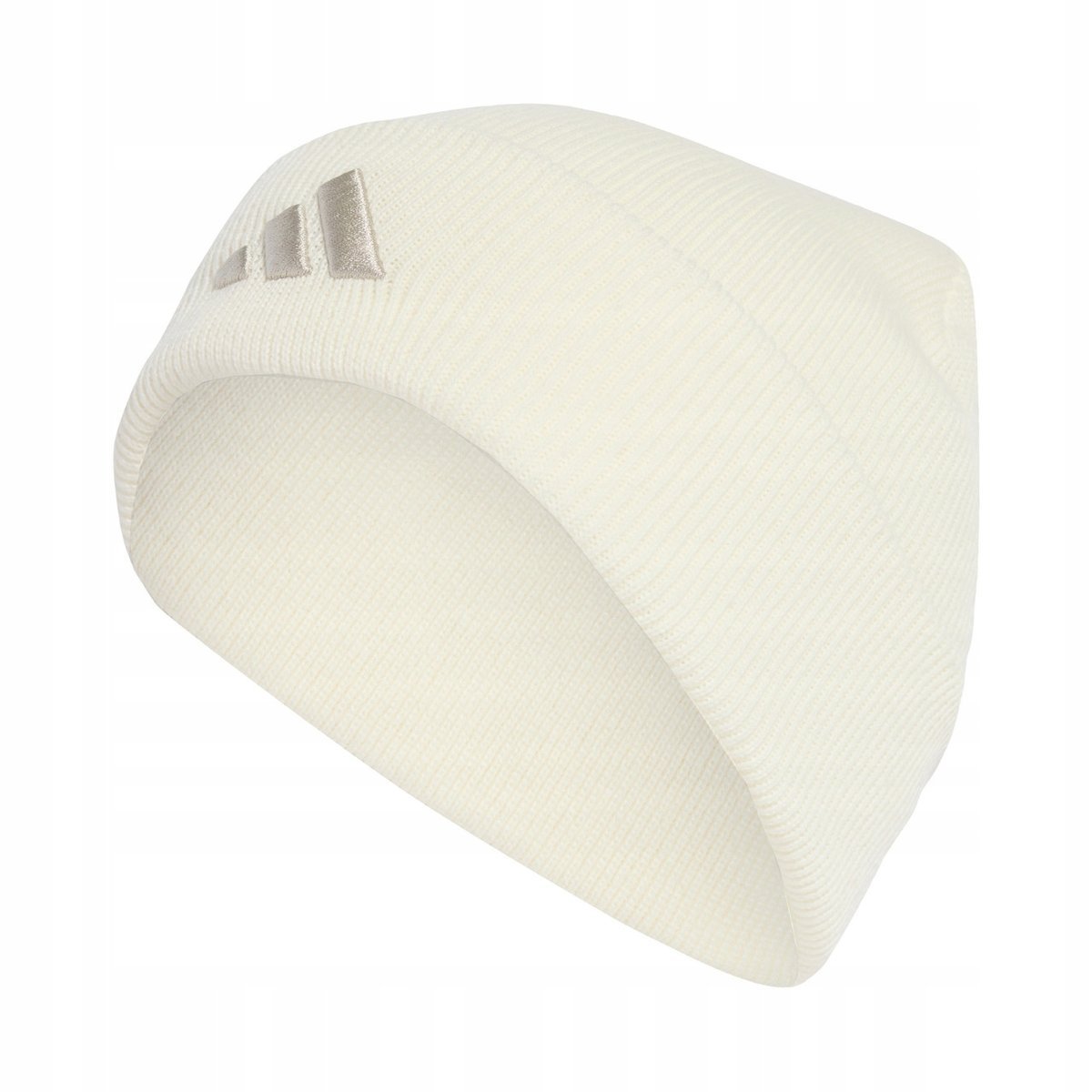Czapka adidas New Logo Beanie Cuff kremowa JX5745 Dorośli S/M