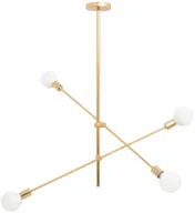 Lampy sufitowe - Lampa sufitowa żyrandol APP479 metal złota loft - miniaturka - grafika 1