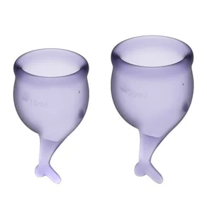 Satisfyer Zestaw kubeczków menstruacyjnych Satisfyer Feel Secure Menstrual Cup Set Lila - Kubeczki menstruacyjne - miniaturka - grafika 6