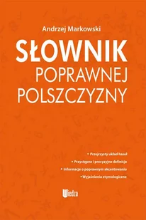 Wiedza Słownik poprawnej polszczyzny - Filologia i językoznawstwo - miniaturka - grafika 1