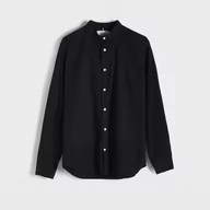 Koszule męskie - Reserved - Koszula super slim fit ze stójką - Czarny - miniaturka - grafika 1