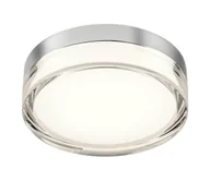 Lampy sufitowe - Redo 01-3725 - LED Plafon FRISBI LED/8W/230V IP44 chrom - miniaturka - grafika 1