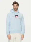 Bluzy męskie - Gant Bluza Archive Shield 2047082 Niebieski Regular Fit - miniaturka - grafika 1