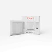 Systemy inteligentnych domów - Przycisk ścienny Heatit Z-Push Button 2 Z-Wave (biały) - miniaturka - grafika 1