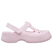 Klapki i japonki damskie - Klapki Crocs Classic Mary Jane Clog 210615-6ZW - różowe - miniaturka - grafika 1