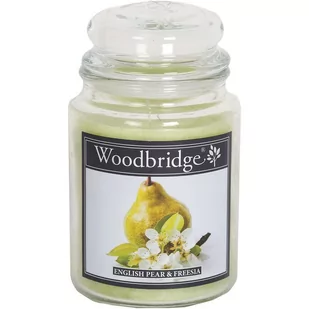 Woodbridge świeca zapachowa w słoju duża 2 knoty 565 g - English Pear & Freesia - Świece - miniaturka - grafika 1