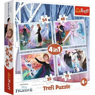 Trefl Puzzle 4w1 W magicznym lesie Frozen 2 Kraina Lodu - Puzzle - miniaturka - grafika 6