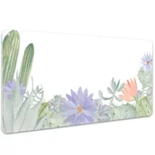 Podkładki na biurko - Mata z nadrukiem na biurko Kaktusowa łąka 100x50 cm, Dywanomat - miniaturka - grafika 1