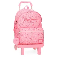 Plecaki szkolne i tornistry - Pepe Jeans Alenka Rosa Plecak szkolny z przenośnym wózkiem 15,6 cala Różowy 31x42x17,5 cm Poliester 16,93 l by Joumma Bags, Różowy kolor, Talla única, plecak szkolny na kółkach - miniaturka - grafika 1