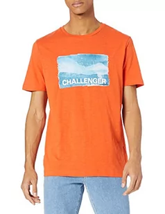 Camel Active T-Shirt Męski 4096445T26, Pomarańczowy, L - Koszulki męskie - miniaturka - grafika 1