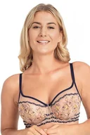 Biustonosze - Samanta Daniela A143 granatowy biustonosz miękki - miniaturka - grafika 1