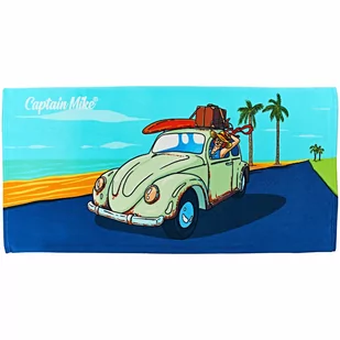 Szybkoschnący Ręcznik Plażowy Samochód 70X140 Duży Captain Mike - Ręczniki - miniaturka - grafika 1
