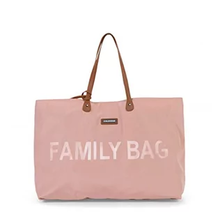 Torby i wózki na zakupy - CHILDHOME CHILDHOME - Torba Family Bag Różowa - grafika 1