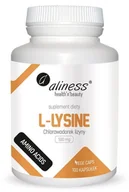 Suplementy naturalne - MedicaLine L-Lysine 500mg 100 kaps Aliness Chlorowodorek lizyny HCL MC103 - miniaturka - grafika 1