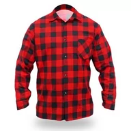Odzież robocza - Dedra Koszula flanelowa czerwona w kratę BH51F1 XL BH51F1-XL - miniaturka - grafika 1