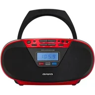 Radioodtwarzacze - AIWA BBTU-400RD czerwony - miniaturka - grafika 1