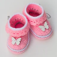 Buty dla dziewczynek - Buciki niemowlęce ROSE - miniaturka - grafika 1