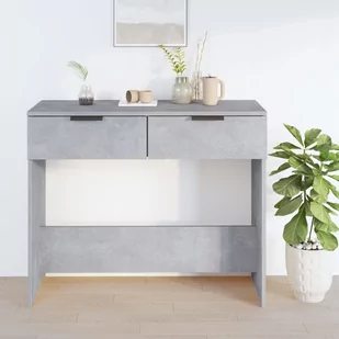 Lumarko Stolik konsolowy, betonowa szarość, 90x36x75 cm - Konsole i sekretarzyki - miniaturka - grafika 4