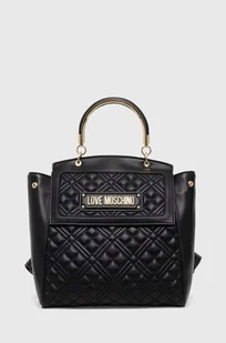 Love Moschino torebka kolor czarny - Plecaki - miniaturka - grafika 1