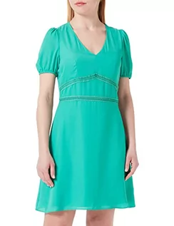 Sukienki - Naf Naf KELIA R1 sukienka koktajlowa, zielona cholewka, normalna kobieta, zielony, 36 - grafika 1