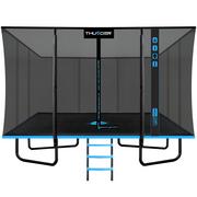 Trampoliny - Trampolina ogrodowa do skakania THUNDER OUTSIDE PHENOM 8FT*12FT BLUE - miniaturka - grafika 1