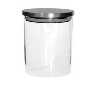 Słoik nowoczesny szklany z metalową pokrywką 600ml - Pojemniki kuchenne - miniaturka - grafika 1