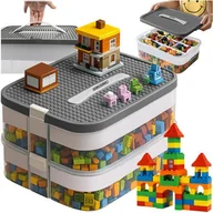 Pojemniki na zabawki - Pudełko na klocki- 2 poziomy Kruzzel 25756 - miniaturka - grafika 1