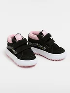 Buty dla dziewczynek - Vans Skórzane sneakersy w kolorze czarno-jasnoróżowym - miniaturka - grafika 1