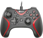 Kontrolery gier na PC - C-TECH gamepad Theon pro PC/PS3, 2 programovatelná makro tlačítka, 2x analog, X-input, vibrační, 1,8m kab GP-09 - miniaturka - grafika 1