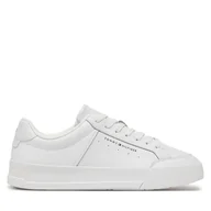 Sneakersy męskie - Sneakersy Tommy Hilfiger Th Court Mix Lth FM0FM05489 Biały - miniaturka - grafika 1