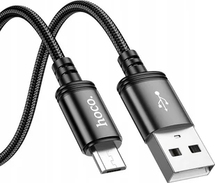 HOCO kabel USB A do Micro USB 2,4A X89 2 m czarny - Kable USB - miniaturka - grafika 1