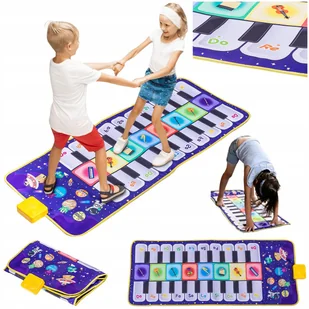 MATA MUZYCZNA DO TAŃCZENIA PIANINKO DLA DZIECI taneczna interaktywna - Zabawki sensoryczne - miniaturka - grafika 1