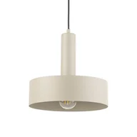 Lampy sufitowe - Pojedyncza lampa wisząca Vitrum 40807 Sigma do salonu beżowa szara - miniaturka - grafika 1