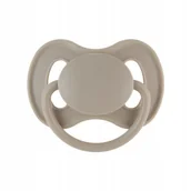 Smoczki uspokajające - CANPOL 23/224_bei smoczek uspokajający kauczukowy 6-18m okrągły NUDE beżowy - miniaturka - grafika 1