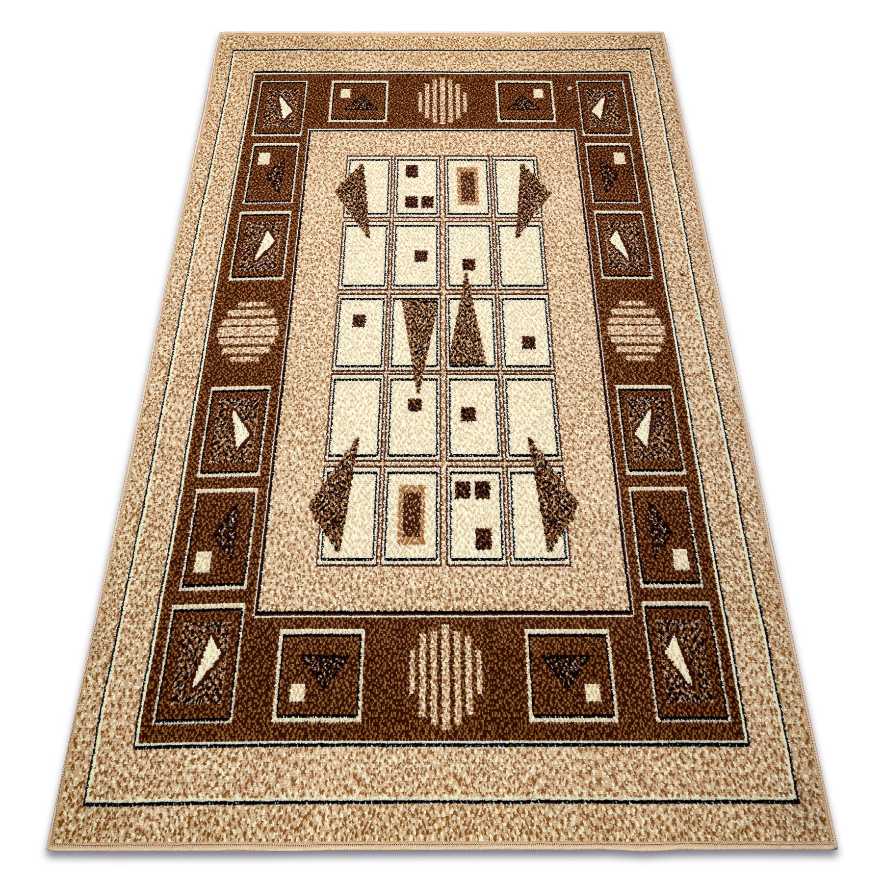 Dywan BCF Morad DZETA geometryczny, klasyczny - beż beżowy 300x400 cm