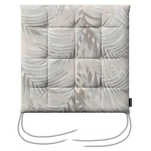 Dekoria Siedzisko Karol na krzesło beżowo kremowe liście palmy na białym tle w 40 × 40 × 3,5 cm Gardenia 200-142-14 - Meble modułowe i akcesoria - miniaturka - grafika 1