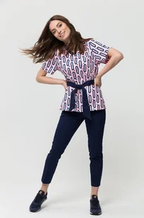Bluza Medyczna Ava Pudrowy Róż Rozmiar: XS - Odzież medyczna - miniaturka - grafika 6