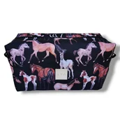 Kosmetyczki, organizery i kuferki - Kosmetyczka męska wodoodporna saszetka podróżna etui organizer konie - miniaturka - grafika 1