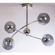 Lampy sufitowe - VEN Loftowa LAMPA sufitowa VEN 2690/4 modernistyczna OPRAWA szklane klosze chrom przydymione __code-64500 - miniaturka - grafika 1