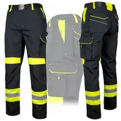 Odzież robocza - Spodnie ochronne do pasa Art.Mas CLASSIC-VIS BY r. 58 - miniaturka - grafika 1
