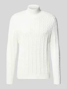 Sweter z dzianiny ze stójką model ‘EDDARD’ - Swetry męskie - miniaturka - grafika 1