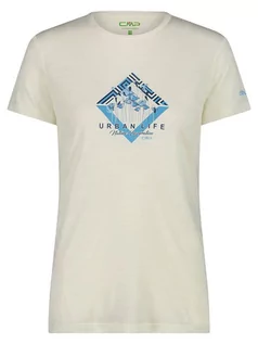 Koszulki sportowe damskie - CMP Koszulka funkcyjna w kolorze kremowym - grafika 1
