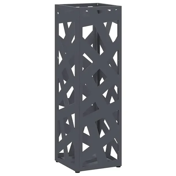 Stojak na parasol Antracyt 15.5 x 15.5 x 49 cm Stal
