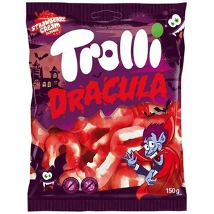 Żelki Trolli Dracula 150g szczęki, zęby z NIEMIEC - Żelki - miniaturka - grafika 1