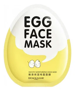 BIOAQUA BIOAQUA EGG FACE MASK - NAWILŻAJĄCA MASKA W PŁACHCIE  JAJO 30G - Maseczki do twarzy - miniaturka - grafika 2