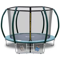 Trampoliny - TRAMPOLINA OGRODOWA 252CM 8FT Z SIATKĄ I DRABINKĄ - miniaturka - grafika 1