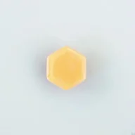 Klamki - Gałka meblowa Hexagon Szklana Kremowa - miniaturka - grafika 1