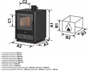 Piec wolnostojący 8,1-10,1kW na drewno - spełnia anty-smogowy EkoProjekt 99682165 - Piece wolnostojące - miniaturka - grafika 2
