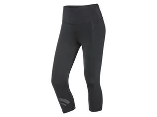 Spodnie sportowe damskie - Capri CRIVIT CRIVIT Spodnie funkcyjne damskie typu szybkoschnące i odprowadzające wilgoć (S (36/38), Czarny) - grafika 1